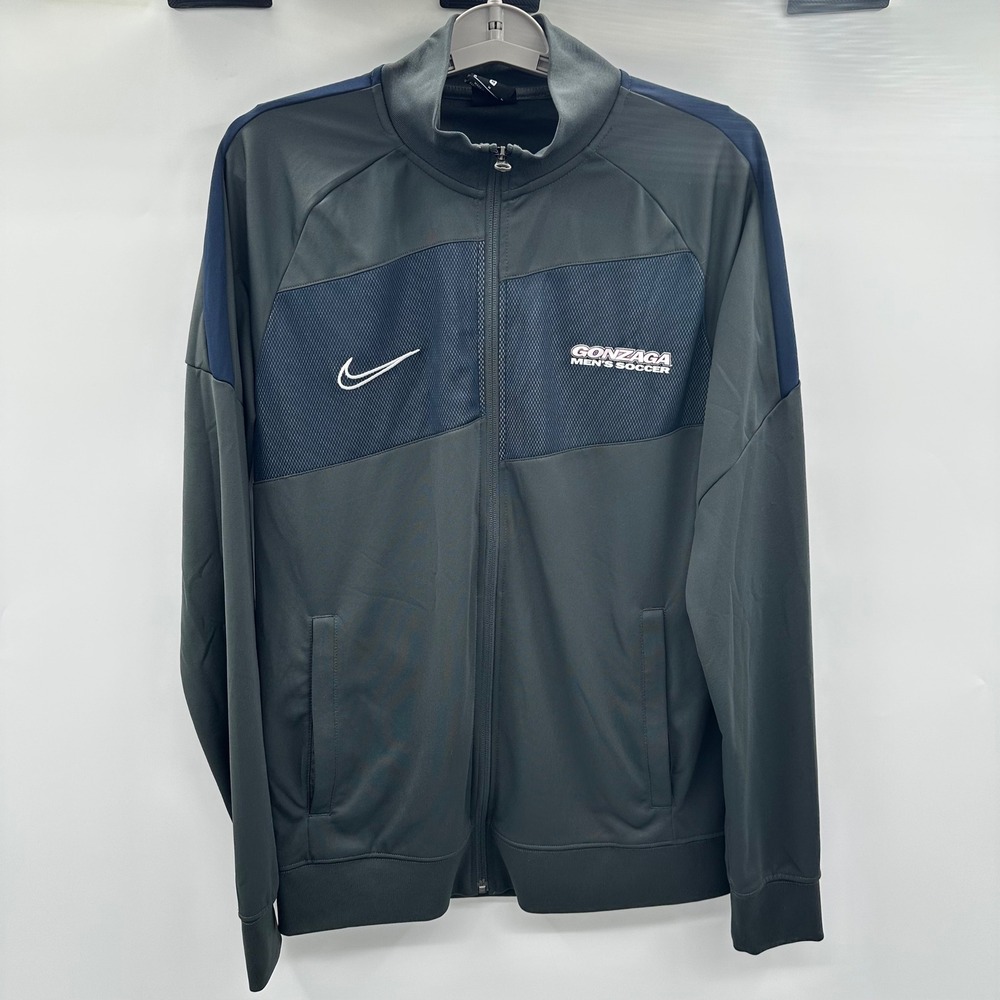 Nike Gonzaga NCAA Mens Soccer Dri-FIT Track Jacket Grey Navy BV6918-062 Medium M